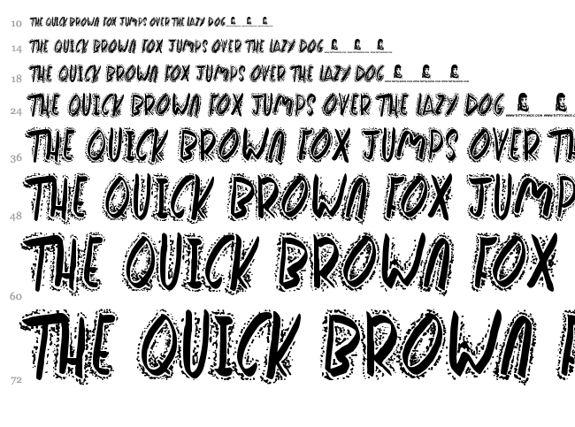 Wake Me Up font waterfall